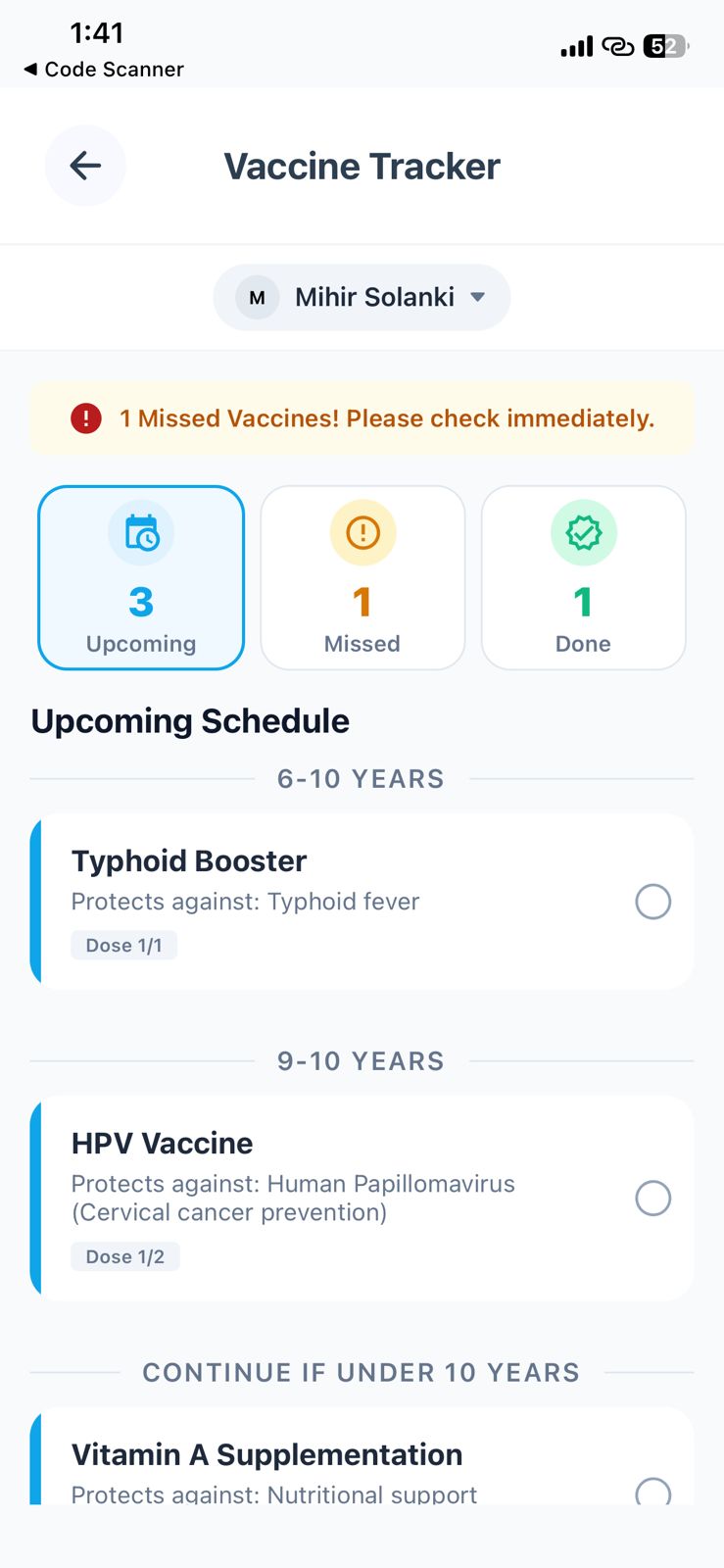 Vaccine Planner